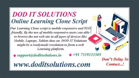 Ppt Online Learning Clone Script Readymade Clone Script Powerpoint
