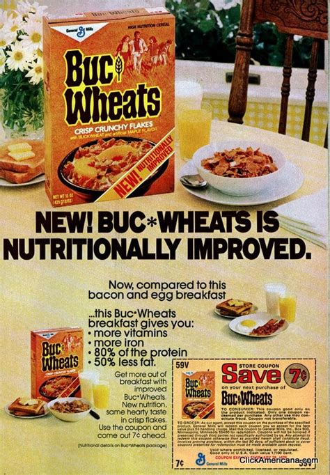 Pass The Buc Wheats Cereal 1976 1982 Click Americana