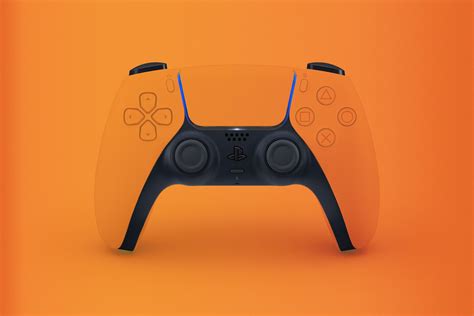 Серый зеленый оранжевый синий как может выглядеть контроллер Dualsense консоли Playstation