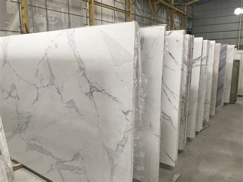 Hot Sale Floor Tiles And Wall Panels Carrara White Artificial Marble