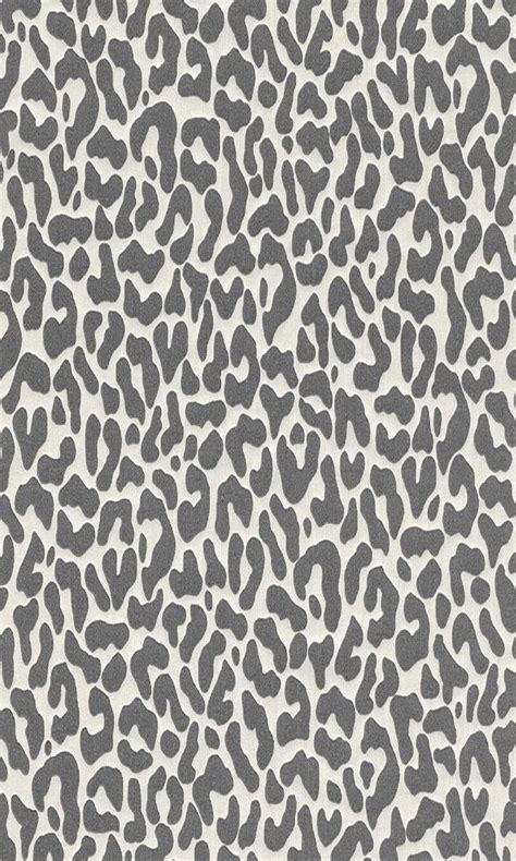 Contemporary Faux Leopard Print White And Grey Wallpaper R4163 Walls