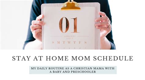 Stay At Home Mom Schedule For A Christian Mom The Mundane Moments