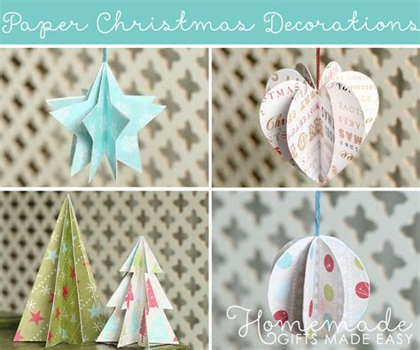 3d Paper Christmas Decorations
