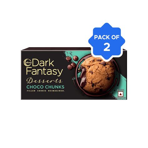 Sunfeast Dark Fantasy Desserts Choco Chunks Cookies Pack Of 2 Price