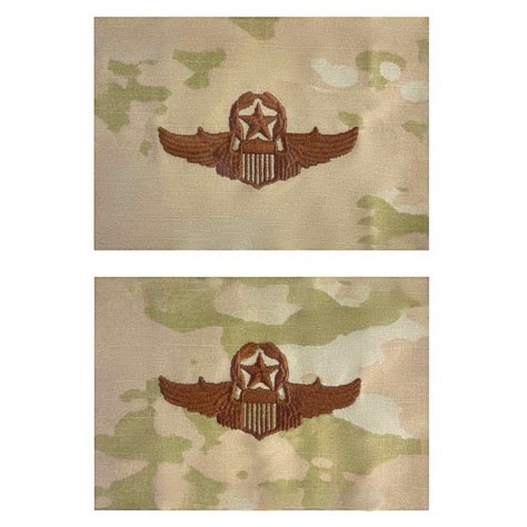 Air Force Embroidered Badge Command Pilot Embroidered On Ocp