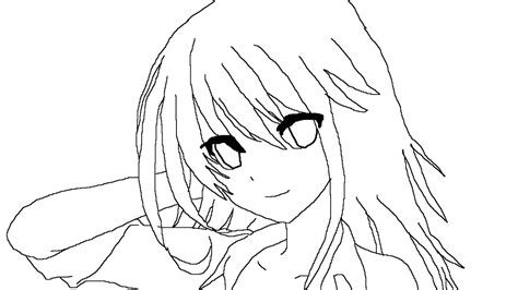 Anime Girl Lineart By Insanetmntmusiclover On Deviantart