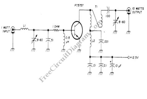 Rf Amplifier Electronic Circuit Diagram