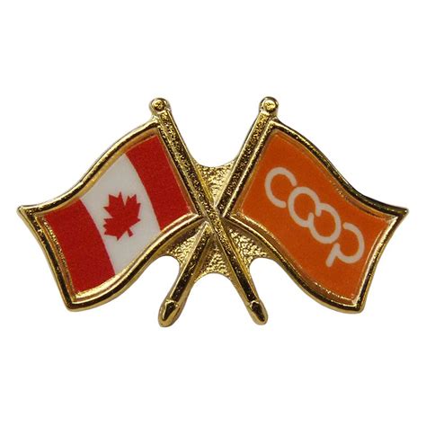 Co Op Canada Crossed Pins Co Op Friendship Pins Co Op Lapel Pins