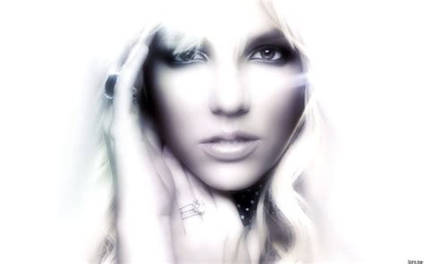 Britney Spears Singer Musician Blondes Women Females Girls Sexy Babes Face Eyes Monochrome Black