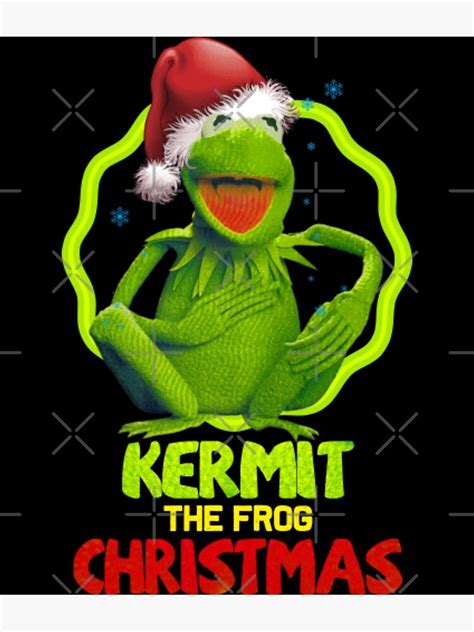 Kermit The Frog Christmas Poster For Sale By Michaelrojas1 Redbubble