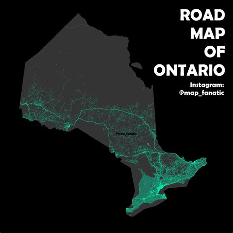 Road Map Of Ontario Rontario