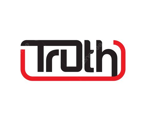 Truth Logo Design Black Icon Silhouette Vector Black Icon Silhouette