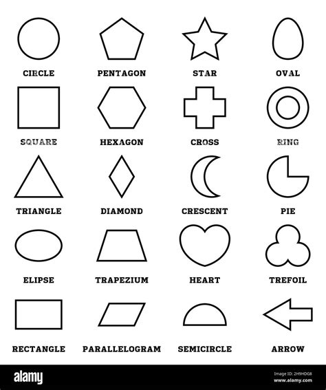 2d Shapes Vocabulary In English Eslbuzz Learning Engl