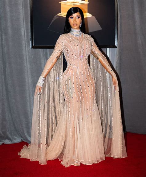 Cardi B Outfit Grammys 2020 Cardjul
