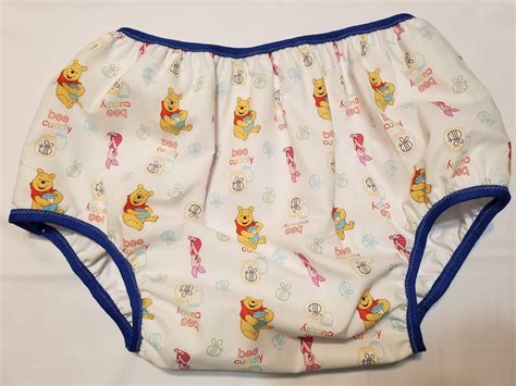 Pooh Tigger Print Adult Baby Diaper Cover Plastic Pants Abdl Etsy