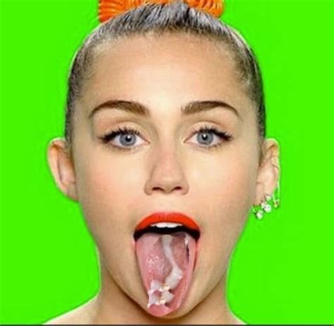 See And Save As Miley Cyrus Tongue Cumshot Porn Pict Xhams Gesek Info