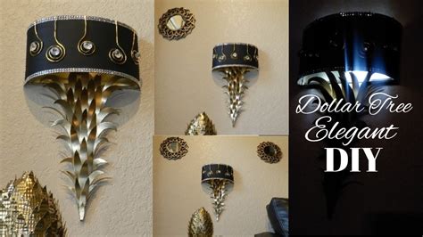 From doorways to foyers to hallways, wall lighting and lamps are an essential part of household décor. DIY Glam Wall Sconces| DIY Elegant Lighted Home Decor| DIY ...