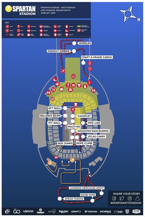 ($1.55 billion in 2019 dollars) owner: Spartan AT&T Stadium Map : spartanrace