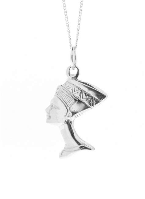 Sterling Silver Queen Nefertiti Bust Head Pendant And 18 Etsy Uk