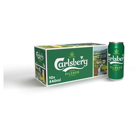 Carlsberg Danish Pilsner 10 X 440ml Beer Iceland Foods