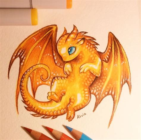 Mom Dragons Little Treasure 💕🐉 Cute Dragon Drawing Dragon Sketch