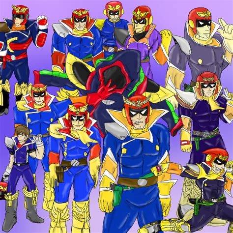 The Story Of Captain Falcon Through The Years By Teamspike1 On Deviantart