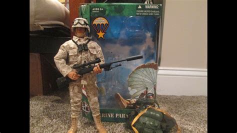 Gi Joe 2004 Marine Paratrooper Marine Forces Collection Review Youtube