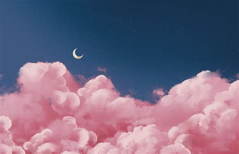 Pink Clouds Wallpaper Mural Clouds Wallpaper Uk