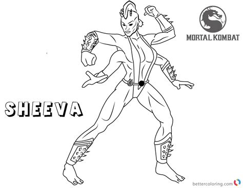 Jade Mortal Kombat Coloring Pages Coloring Pages
