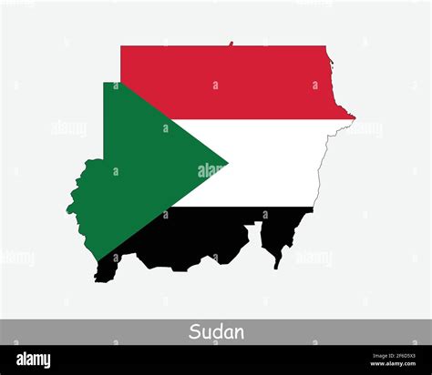 mapa de la bandera de sudán mapa de la república del sudán con la bandera nacional sudanesa