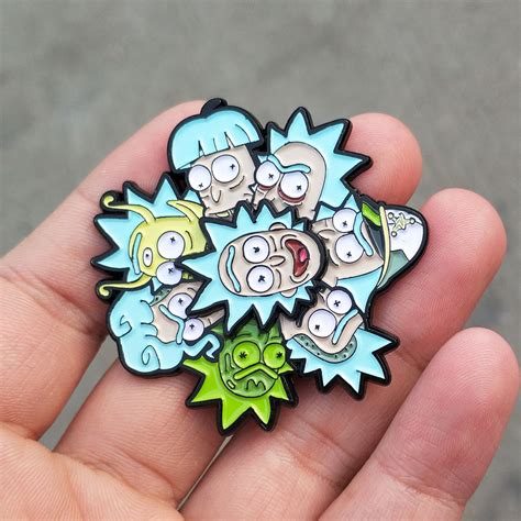 Rick And Morty Spinning Pin Pugnacious Pins