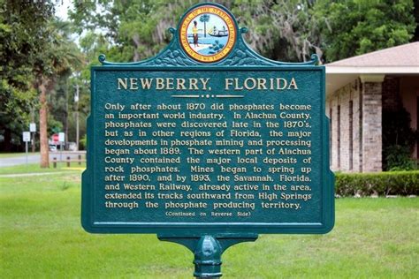 Newberry Florida Historical Marker