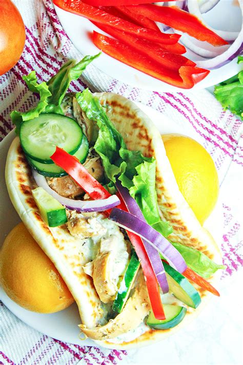 Slow Cooker Greek Chicken Gyros Recipe Home Cooking Memories