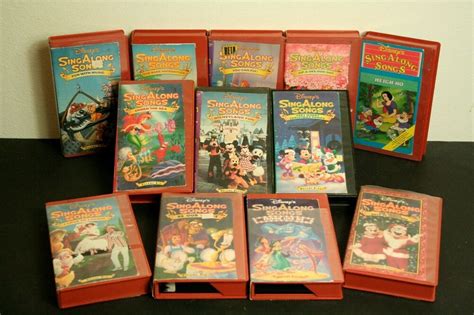 Sing, dance, and play along with your favorite disney songs! Disney Sing Along Songs VHS Tapes Lot of 12 Complete Set Volumes 1-12 #Disney | Sing along songs ...