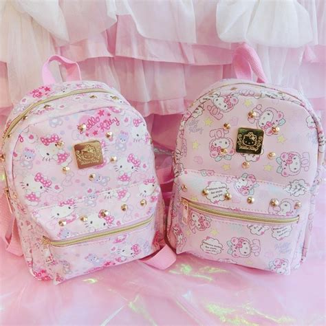 Cute Hello Kitty My Melody Backpack Girls Small Bags Children School