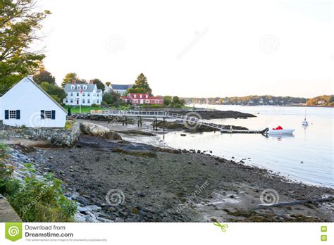 View Of The Piscataqua River In New Castle Portsmouth Stock Photo