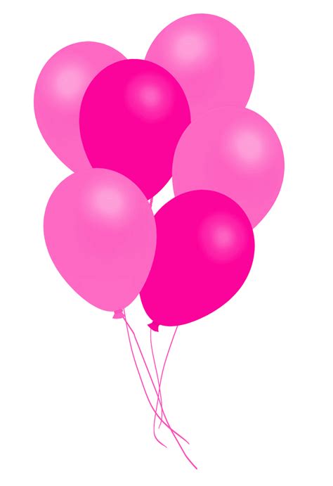 Pink Bunch Of Balloons Png Image Png Mart