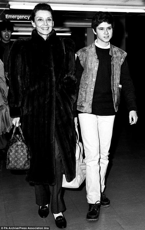 Audrey Hepburn And Her Son Luca Audrey Hepburn 55 And 56 Off