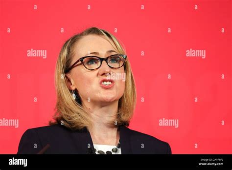 Labour Leadership Candidate Rebecca Long Bailey Speaks Hi Res Stock