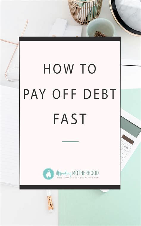 How To Pay Off Debt Fast Even With A Low Income Affording Motherhood