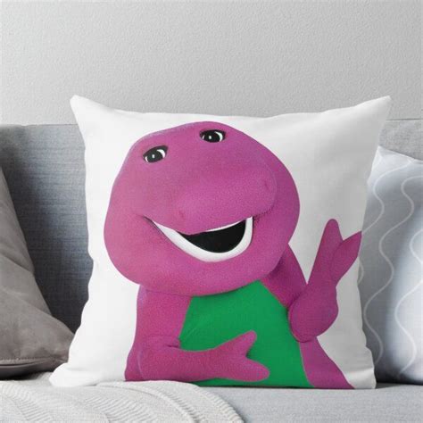 Barney The Dinosaur Throw Pillow By Masoncarr2244 In 2021 Dinosaur