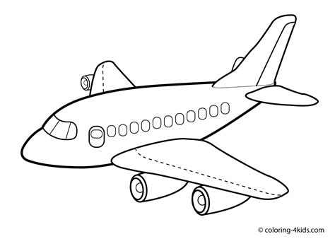 Airplane Drawing For Kids
