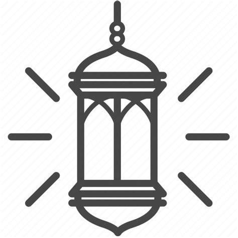 Islam Islamic Lamp Lantern Light Ramadan Icon