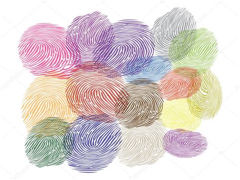 Color Fingerprints — Stock Vector © I3alda 6822312