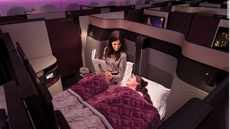 Qatar Airways Qsuite These 12 Airplane Beds Let You Really Sleep On A Flight Cnnmoney