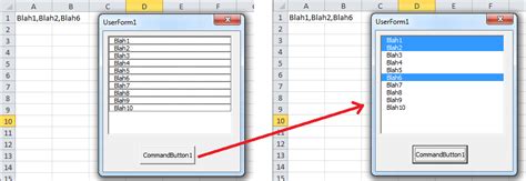 Excel How To Display Values From A Multiselect Listbox Itecnote