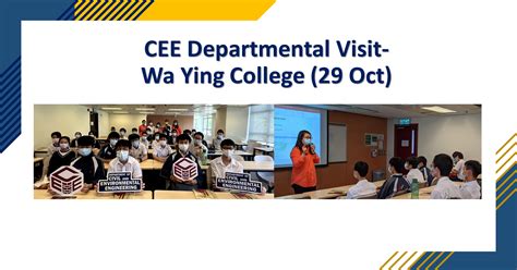 CEE Departmental Visit- Wa Ying College (29 Oct) | Department of Civil