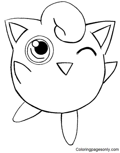 Pokemon Jigglypuff Coloring Pages Jigglypuff Coloring Pages Páginas