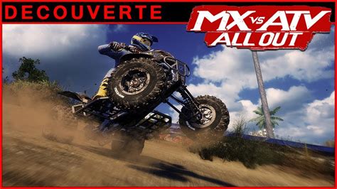 Choose between bikes, atvs, utvs, refine your rider style at your private compound and blast across massive open worlds to compete head to head in various game modes! MX vs. ATV All Out: Découverte des courses cross (gameplay ...