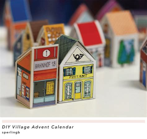 Advent Calendar House Calendar Craft Calendar Monthly Planner Kids